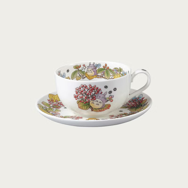 Studio Ghibli My Neighbor Totoro Teacup & Saucer - Viburnum