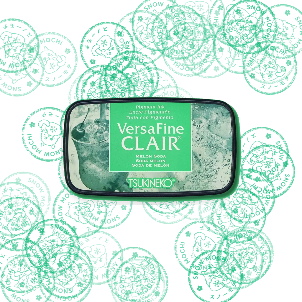 Tsukineko Versafine Clair Pigment Ink Pad | Stamp Pad - Green Tones