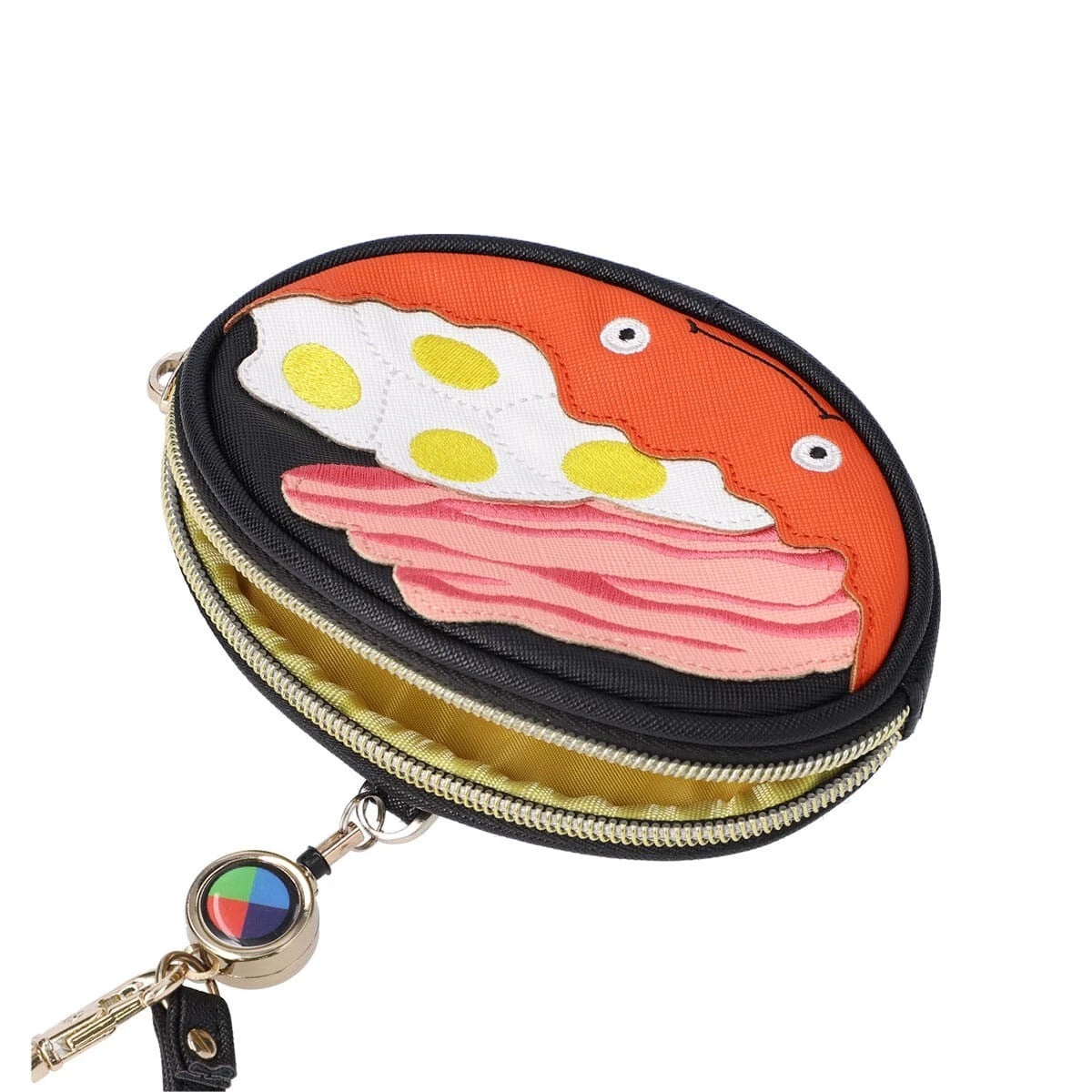 Howl's Moving Castle - Calcifer Bacon and Eggs Reel Coin Purse / Card Case | Studio Ghibli