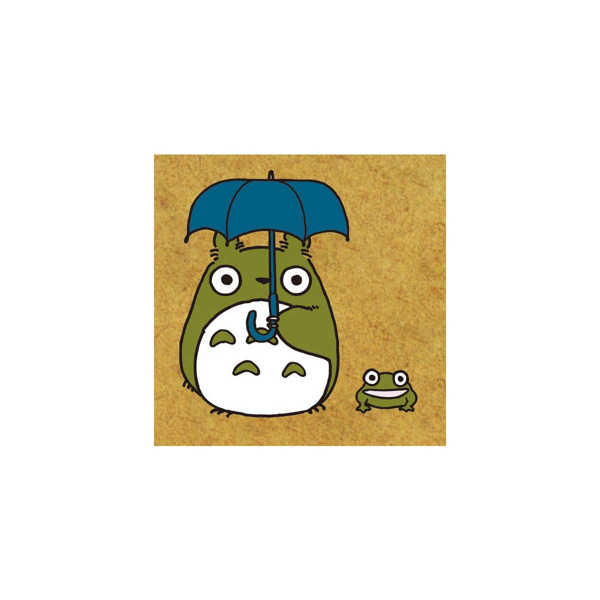 My Neighbor Totoro Small Rubber Stamp - Totoro with Umbrella  | Studio Ghibli