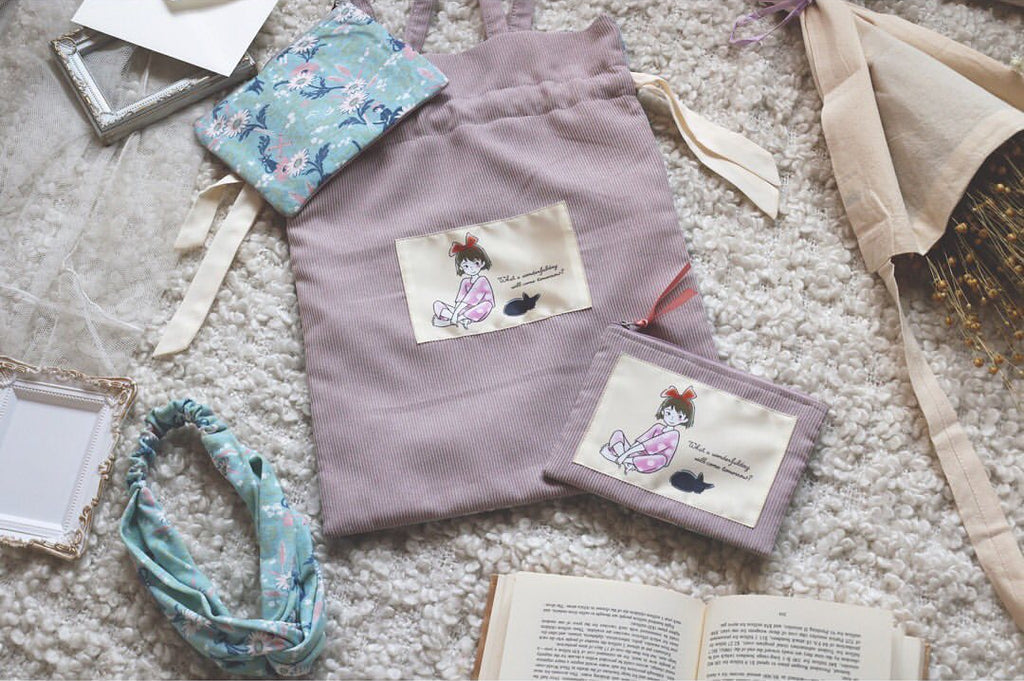 Kiki's Delivery Service X Donguri Closet - Two-sided Drawstring Tote Bag｜Studio Ghibli