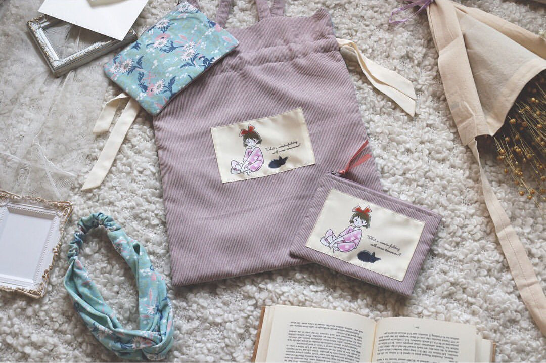 Kiki's Delivery Service X Donguri Closet - Two-sided Drawstring Tote Bag｜Studio Ghibli