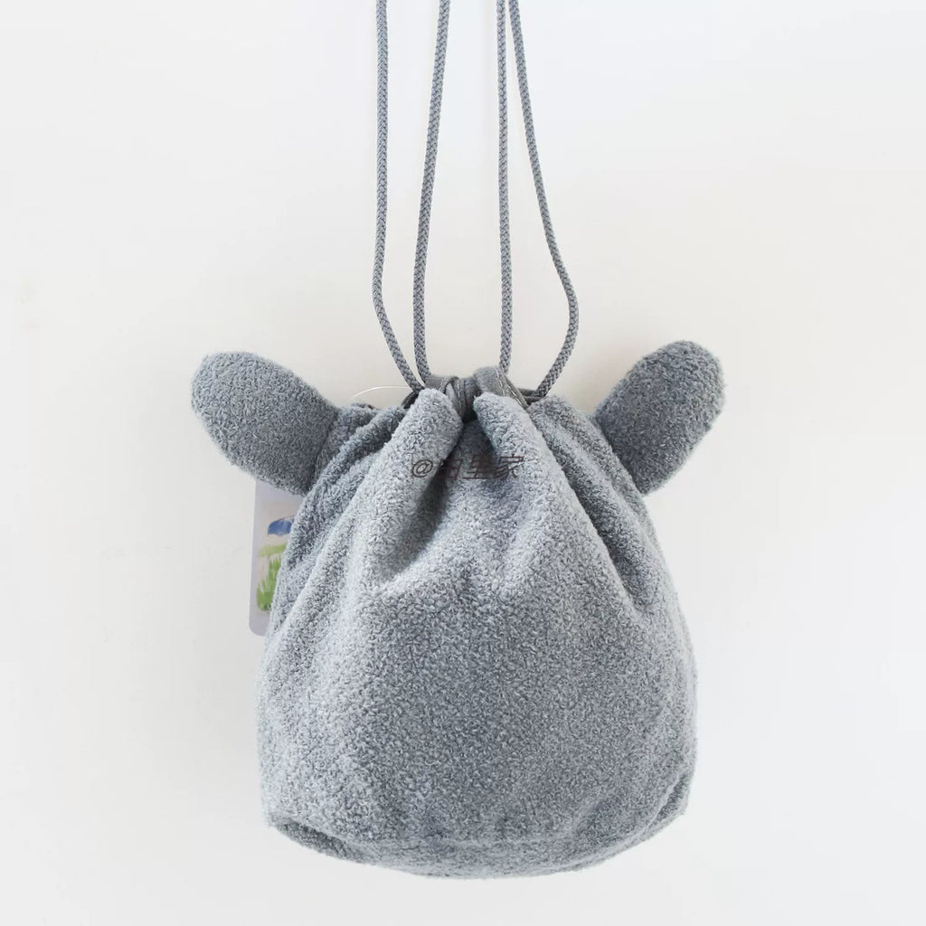 My Neighbor Totoro Grey Totoro Head-Shaped Drawstring Pouch | Studio Ghibli