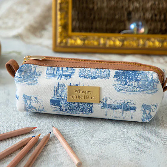 Whisper of the Heart  Pen Pouch | Pencil Pouch - Nostalgia Sketches Series | Studio Ghibli