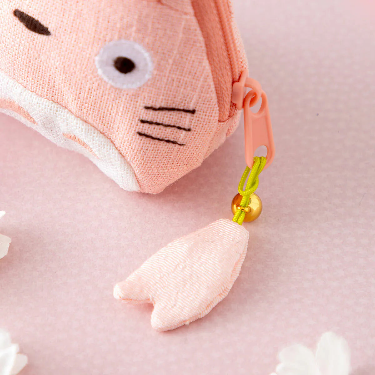 My Neighbor Totoro Sakura Pink Zip Pouch | Studio Ghibli