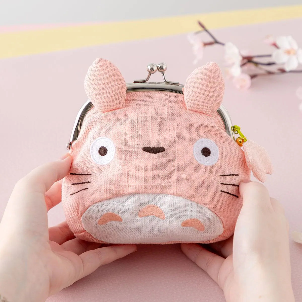 My Neighbor Totoro Sakura Pink Kiss-lock Purse | Studio Ghibli