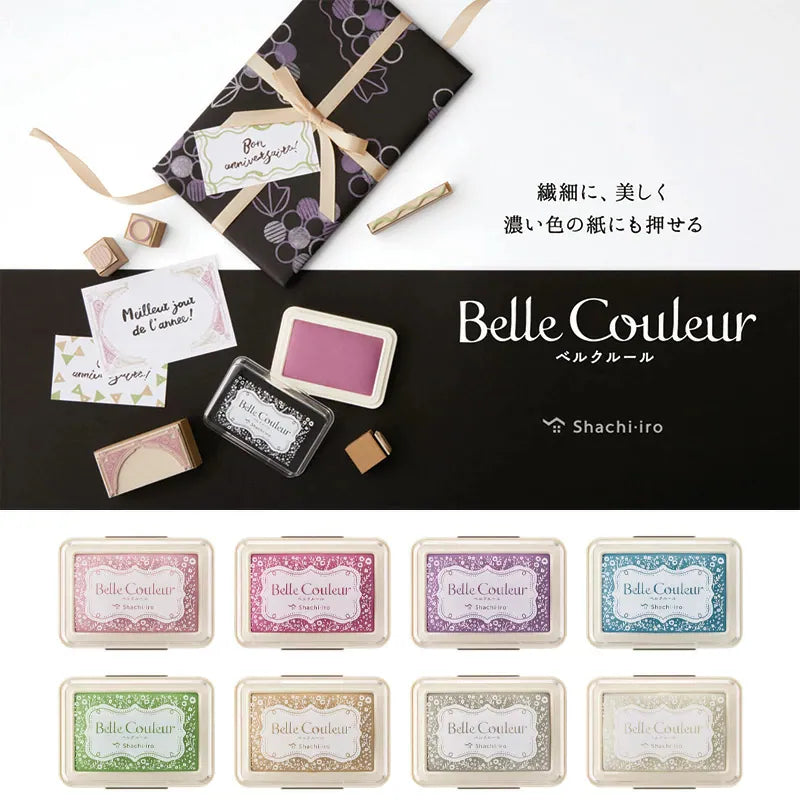 Shachihata Belle Couleur Pigment Ink Pad - Assorted Colours | Rubber Stamp Companion
