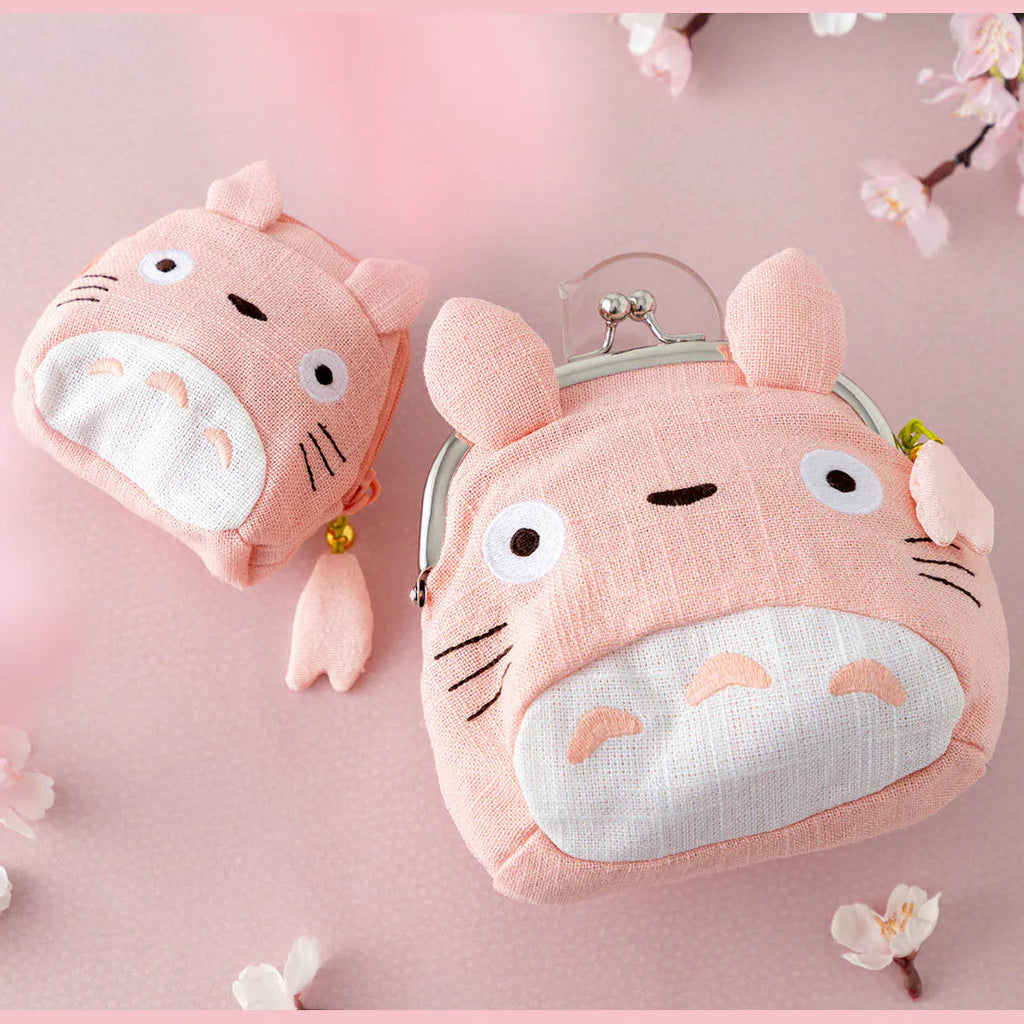 My Neighbor Totoro Sakura Pink Kiss-lock Purse | Studio Ghibli