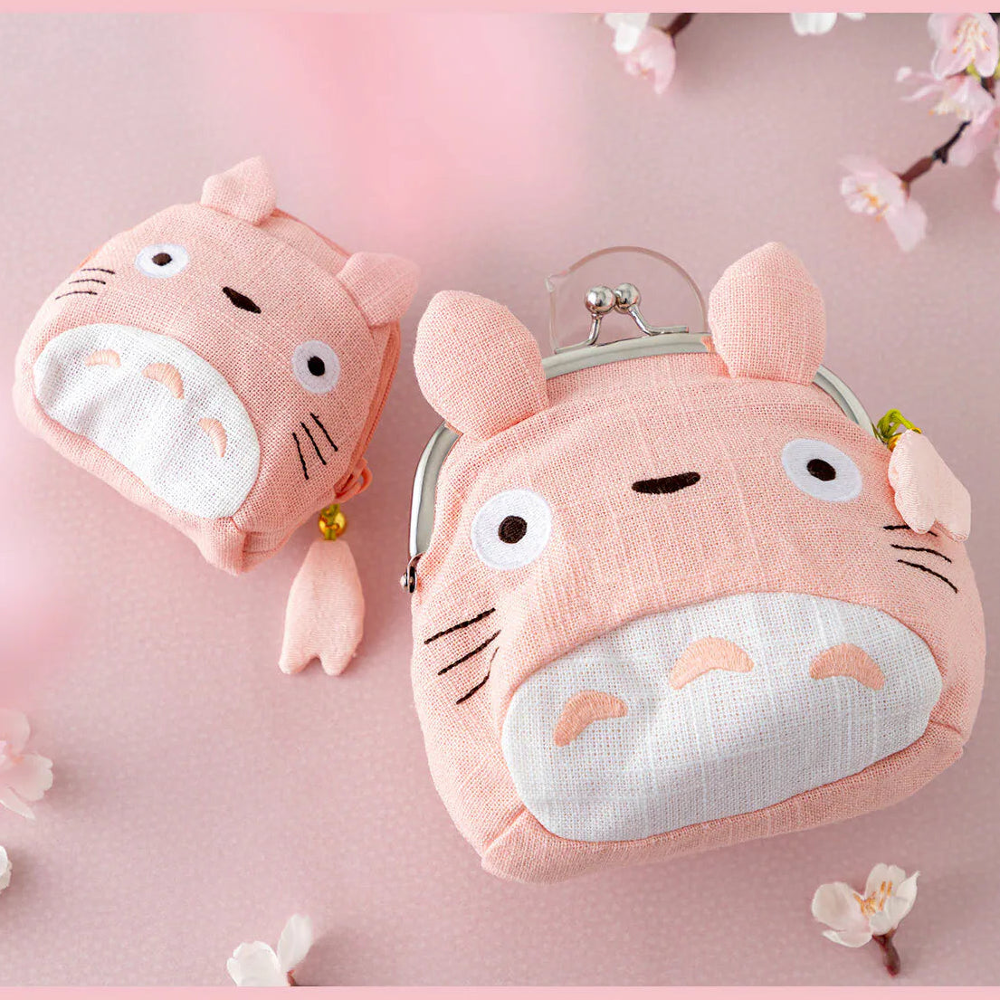 My Neighbor Totoro Sakura Pink Kiss-lock Purse | Studio Ghibli