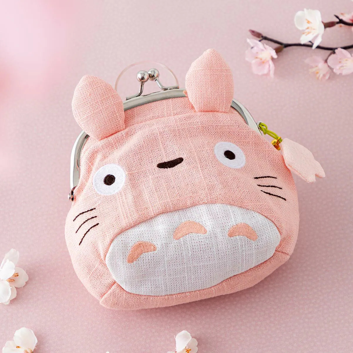 My Neighbor Totoro Sakura Pink Kiss-lock Purse | Studio Ghibli
