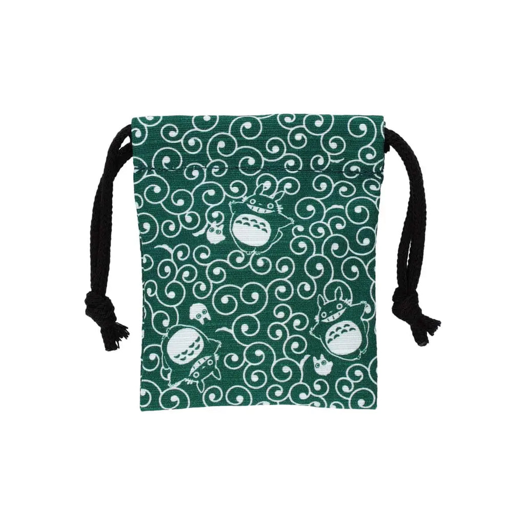 My Neighbor Totoro Stamp with Drawstring Bag – Totoro & Karakusa Pattern | Studio Ghibli
