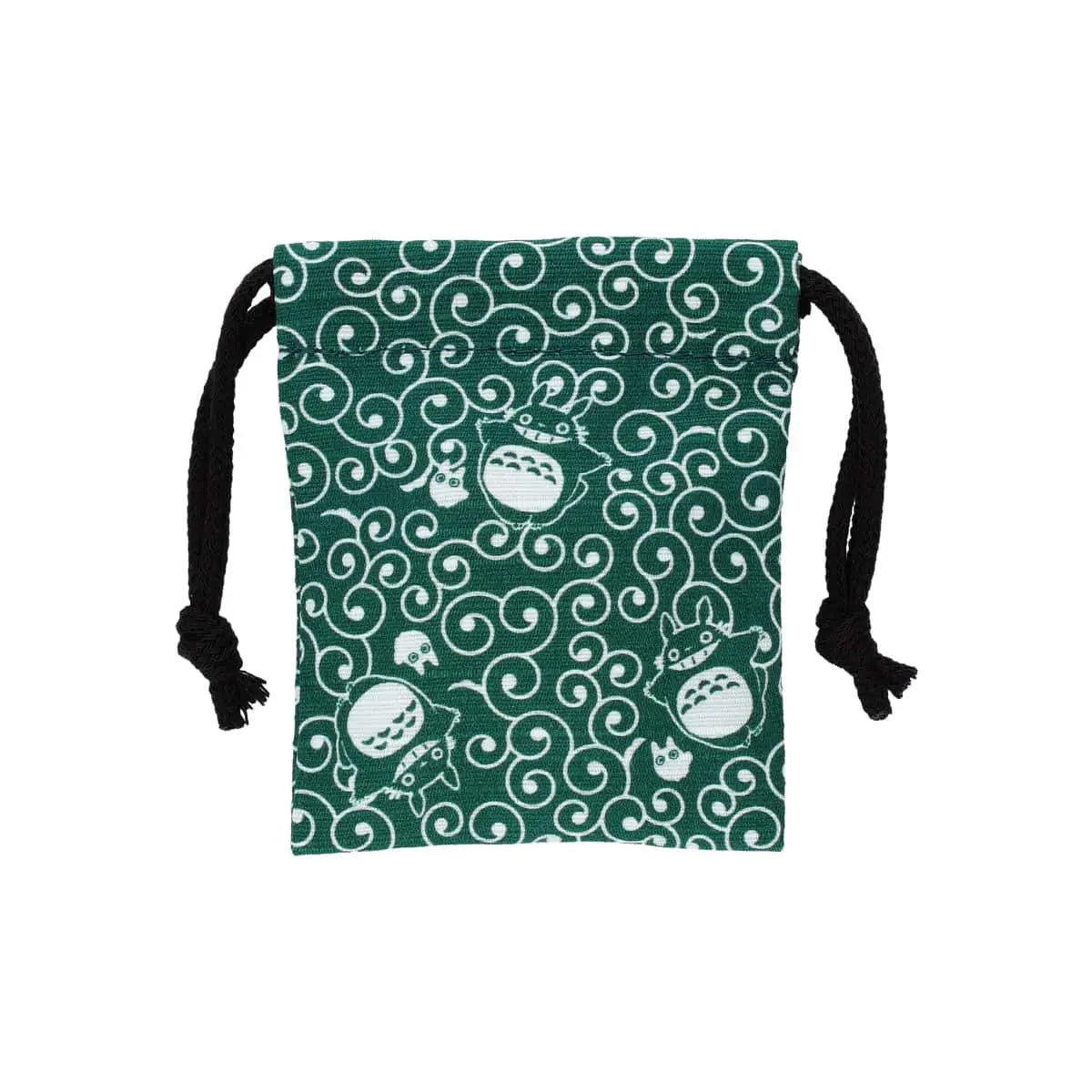 My Neighbor Totoro Stamp with Drawstring Bag – Totoro & Karakusa Pattern | Studio Ghibli