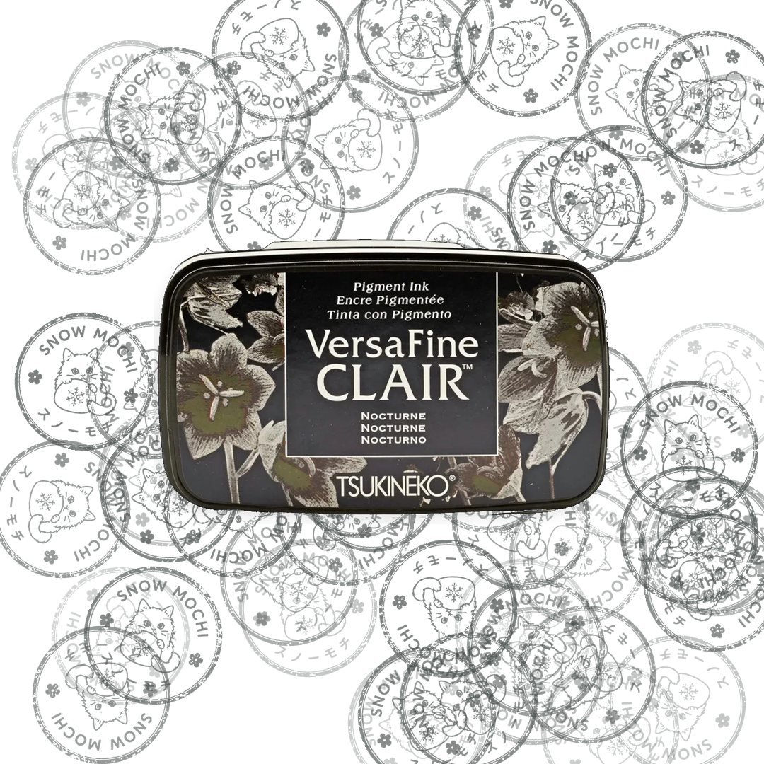 Tsukineko Versafine Clair Pigment Ink Pad | Stamp Pad - Black & Grey Tones