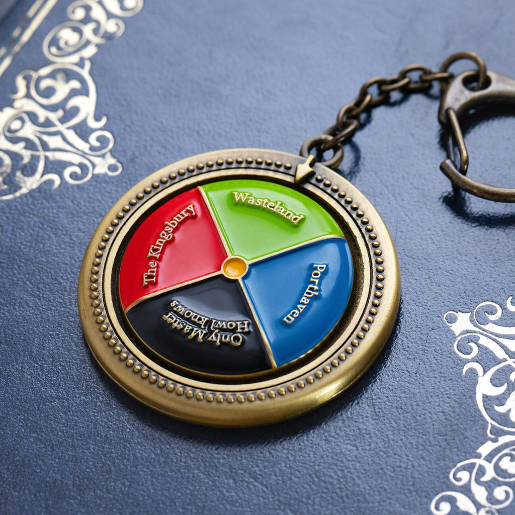 Howl's Moving Castle Magical Door Colour Dial Spinning Keyring | Bag Charm Studio Ghibli