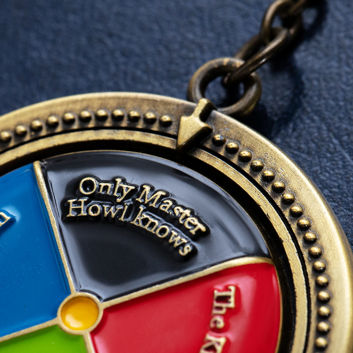 Howl's Moving Castle Magical Door Colour Dial Spinning Keyring | Bag Charm Studio Ghibli