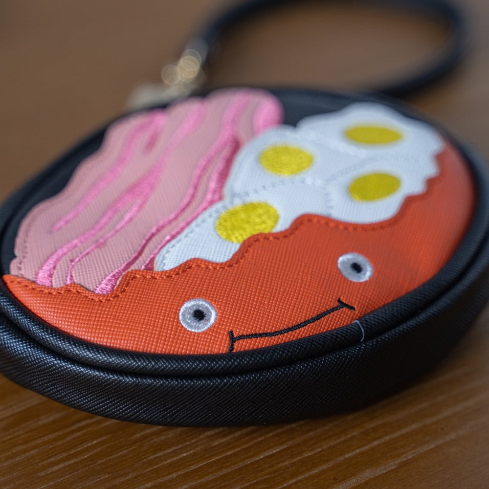 Howl's Moving Castle - Calcifer Bacon and Eggs Reel Coin Purse / Card Case | Studio Ghibli
