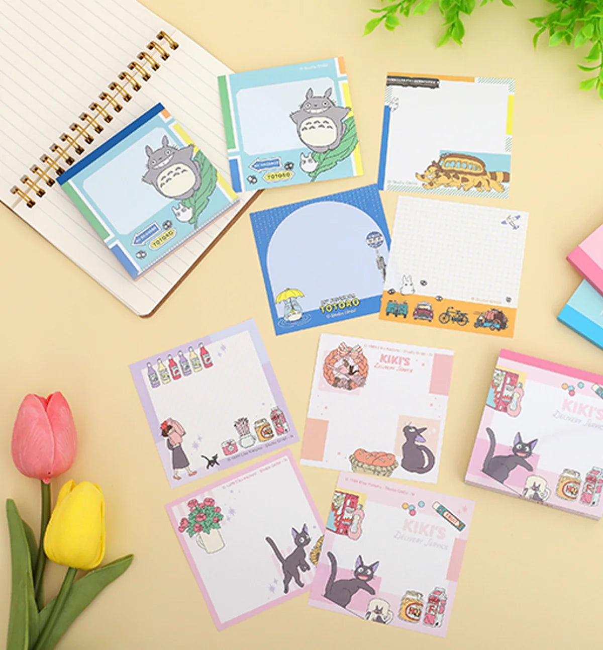 Kiki's Delivery Service Memo Pad - Kiki & Jiji Shopping | Studio Ghibli