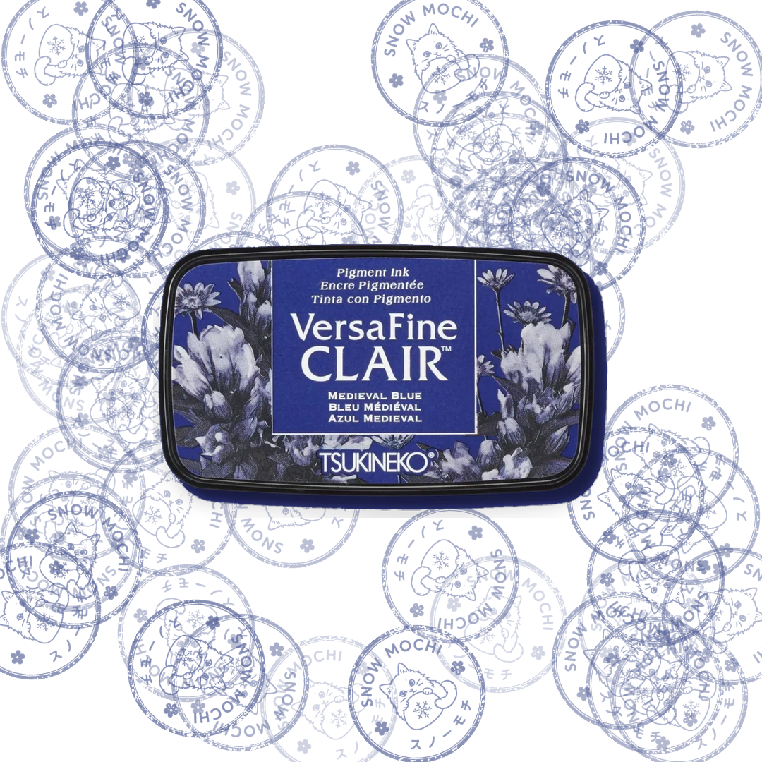Tsukineko Versafine Clair Pigment Ink Pad | Stamp Pad - Blue Tones
