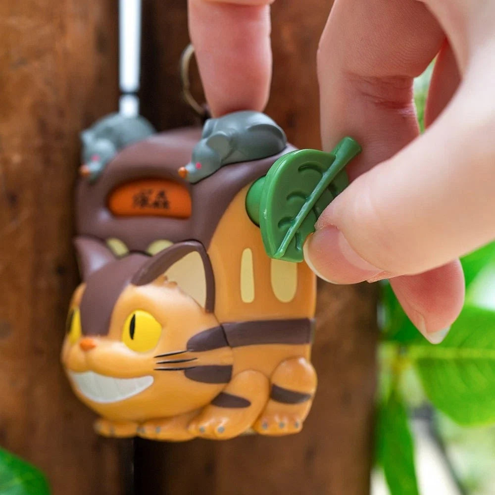 My Neighbor Totoro Catbus Destination Spinner Keyring | Bag Charm - Studio Ghibli