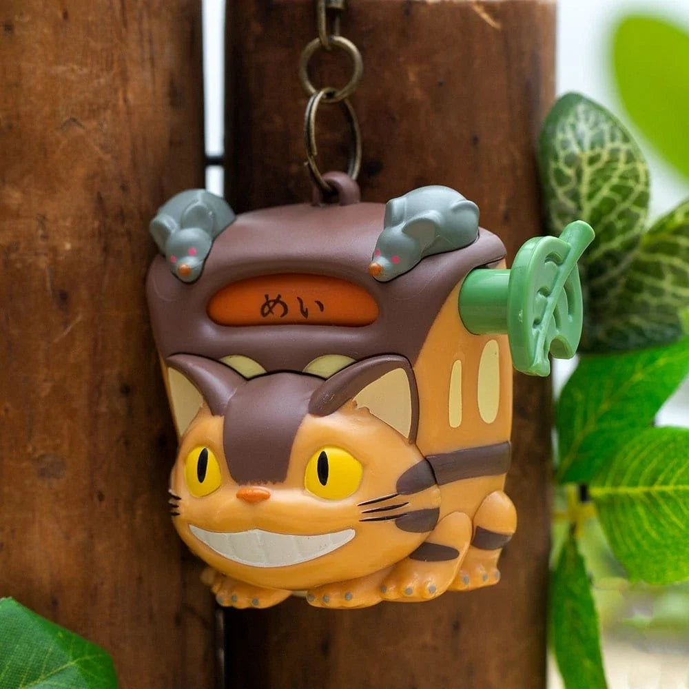 My Neighbor Totoro Catbus Destination Spinner Keyring | Bag Charm - Studio Ghibli