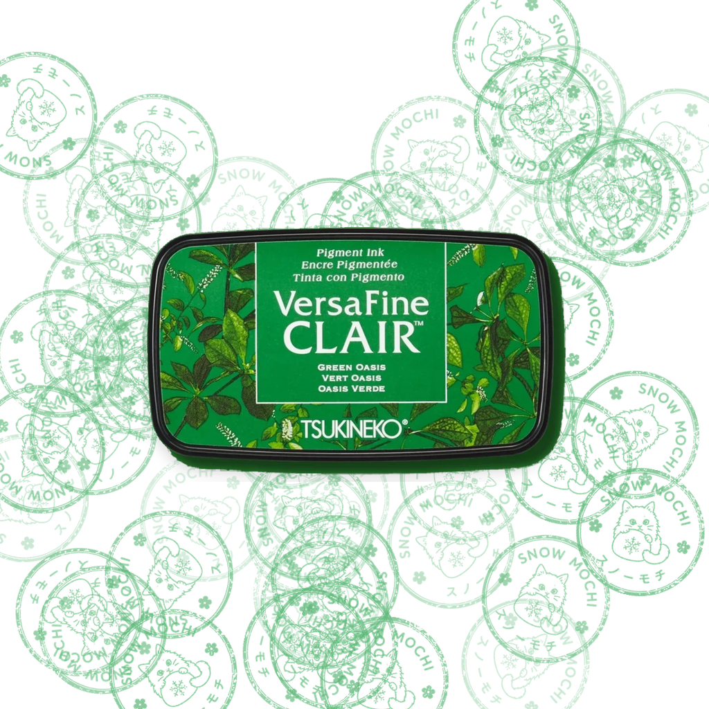 Tsukineko Versafine Clair Pigment Ink Pad | Stamp Pad - Green Tones