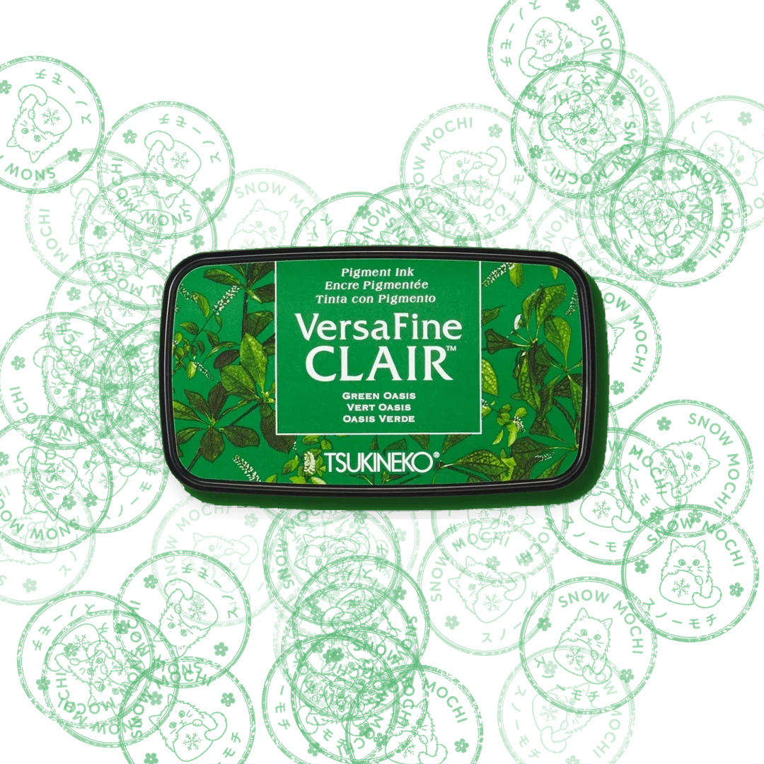 Tsukineko Versafine Clair Pigment Ink Pad | Stamp Pad - Green Tones
