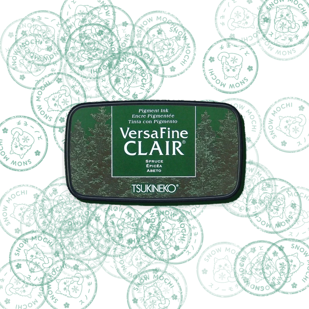 Tsukineko Versafine Clair Pigment Ink Pad | Stamp Pad - Green Tones