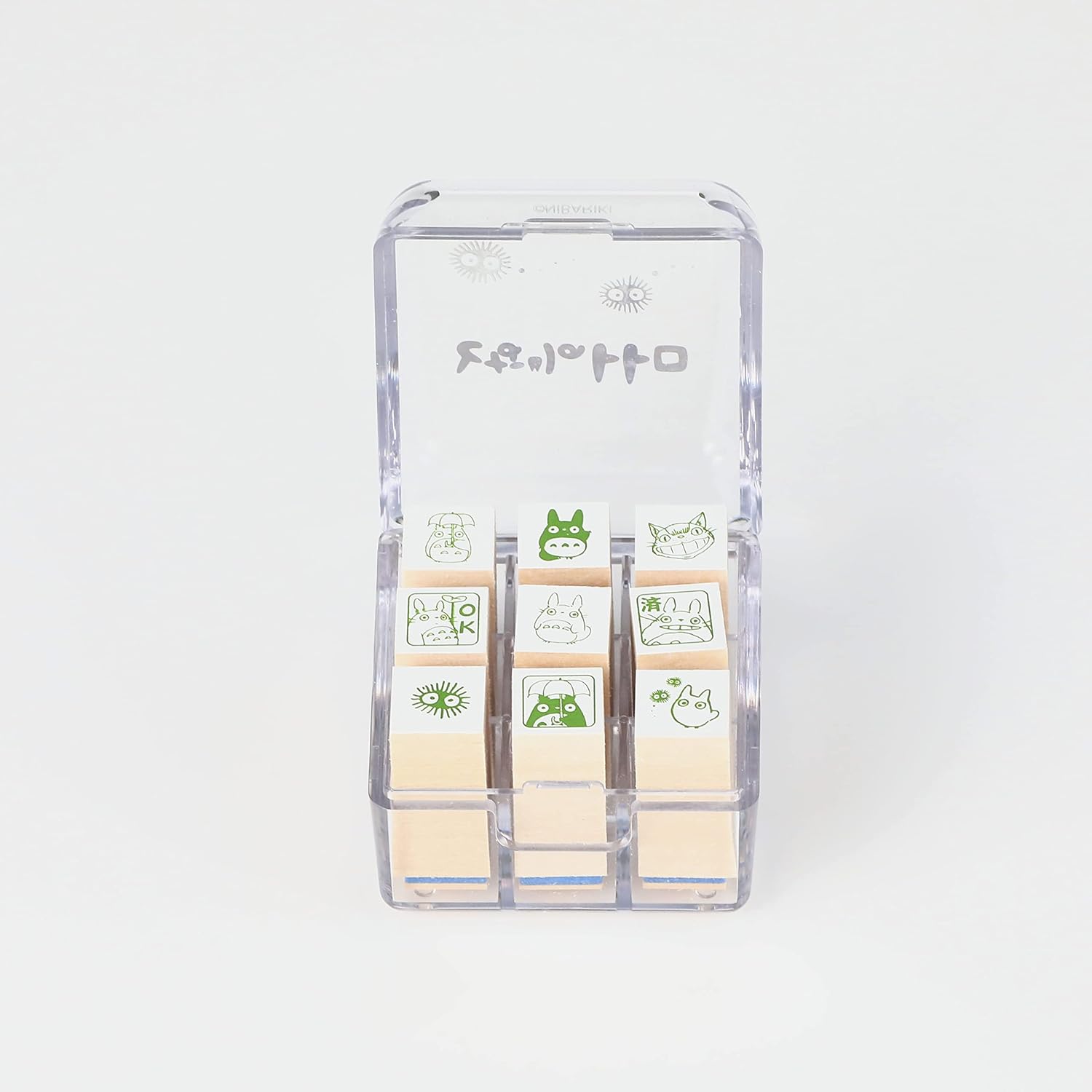 My Neighbor Totoro Mini Rubber Stamp Set  with 9 Designs - Green Set | Studio Ghibli