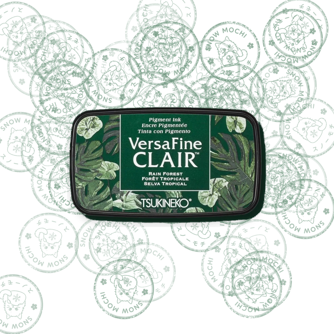 Tsukineko Versafine Clair Pigment Ink Pad | Stamp Pad - Green Tones