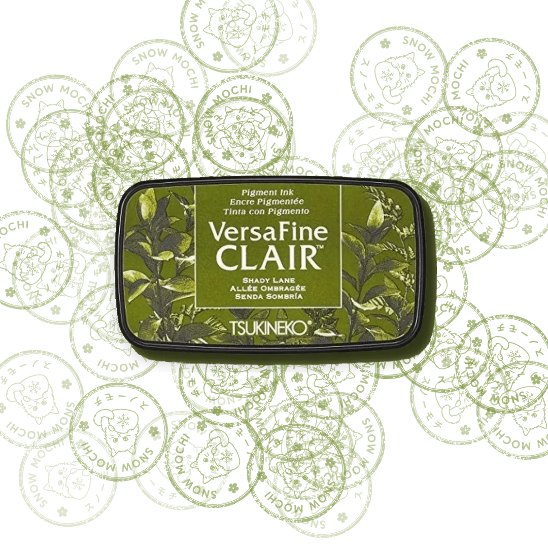 Tsukineko Versafine Clair Pigment Ink Pad | Stamp Pad - Green Tones