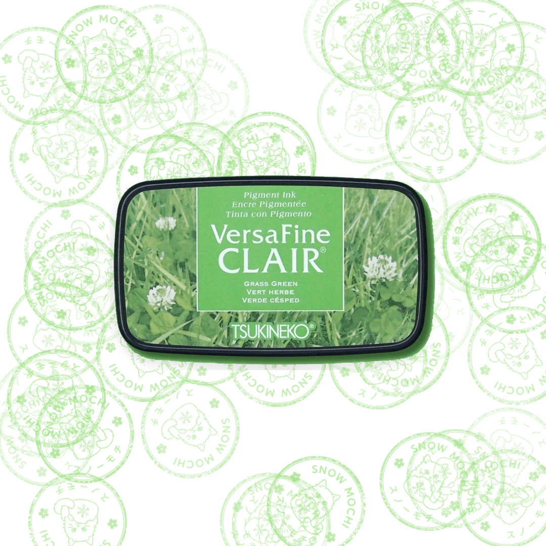 Tsukineko Versafine Clair Pigment Ink Pad | Stamp Pad - Green Tones
