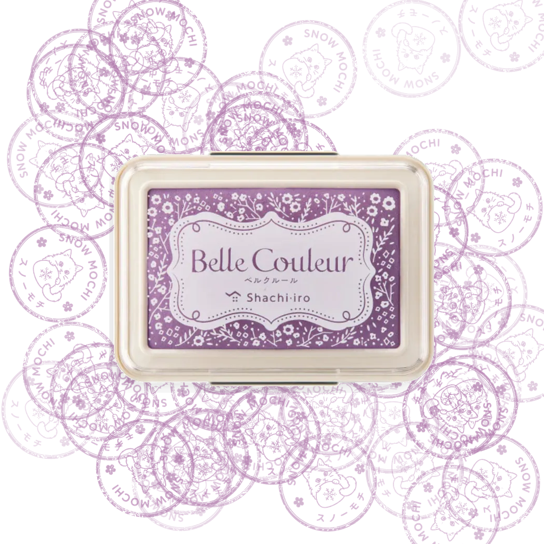 Shachihata Belle Couleur Pigment Ink Pad | Stamp Pad- 8 Assorted Colours