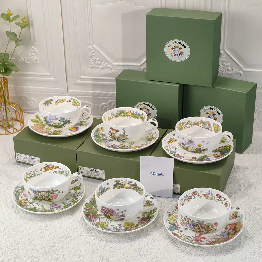 Studio Ghibli My Neighbor Totoro Teacup & Saucer - Viburnum
