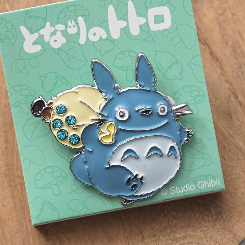 My Neighbor Totoro - Medium Totoro Metal Brooch/ Pin Badge GB03a | Studio Ghibli