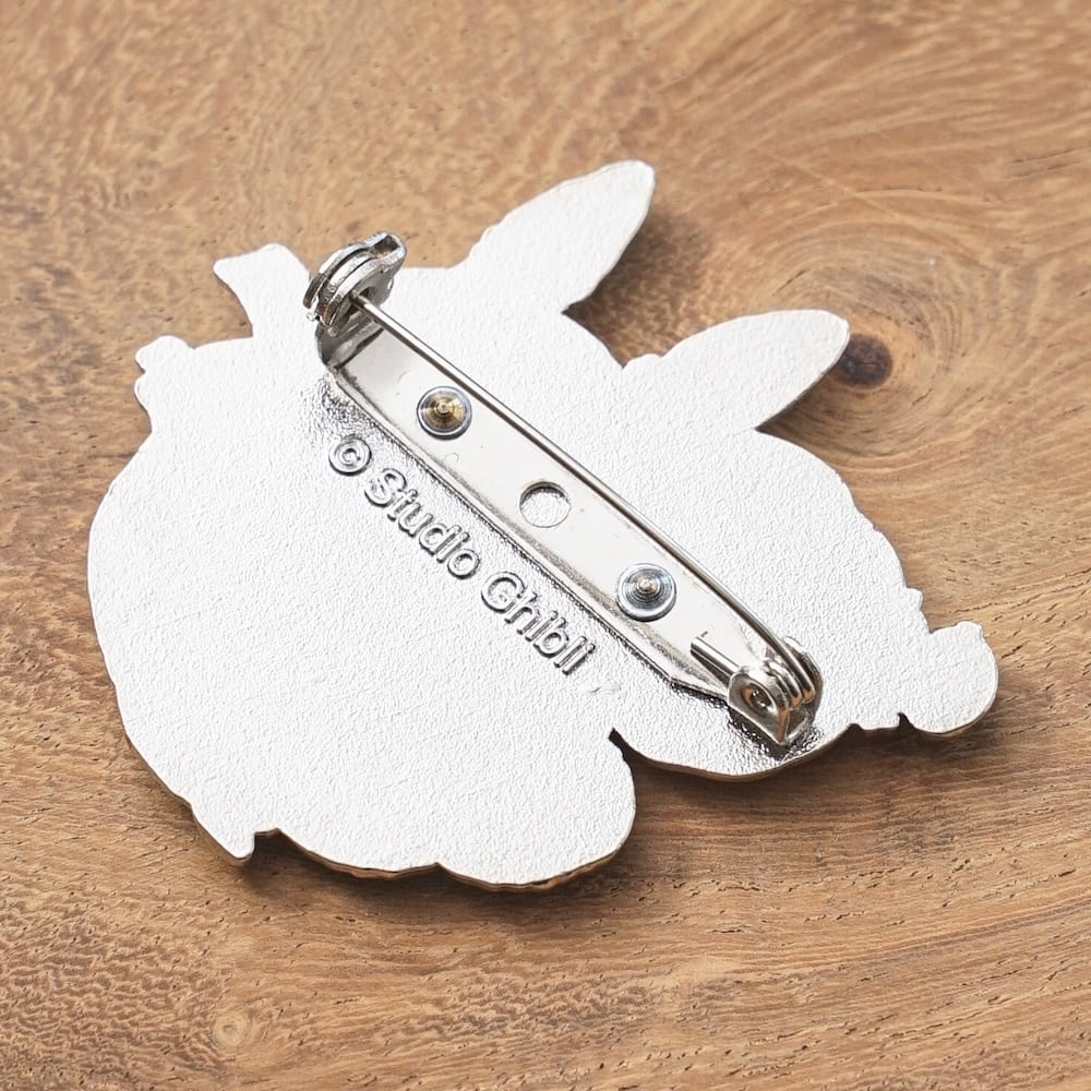 My Neighbor Totoro - Medium Totoro Metal Brooch/ Pin Badge GB03a | Studio Ghibli