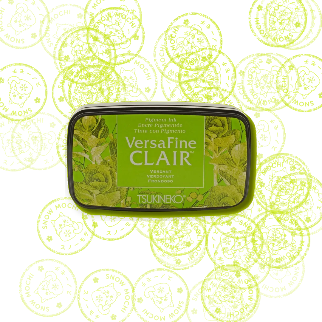 Tsukineko Versafine Clair Pigment Ink Pad | Stamp Pad - Green Tones