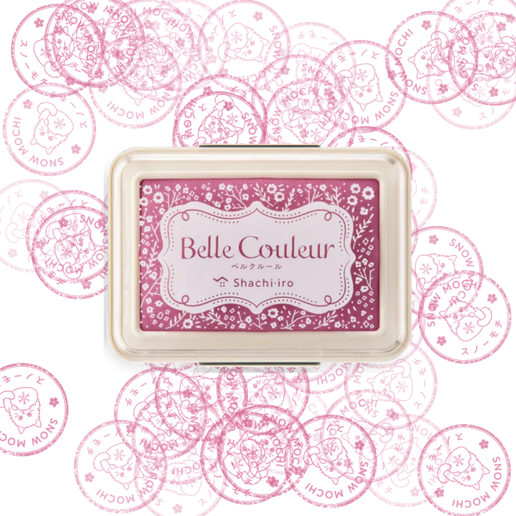 Shachihata Belle Couleur Pigment Ink Pad | Stamp Pad- 8 Assorted Colours
