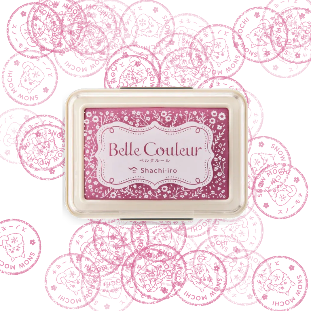 Shachihata Belle Couleur Pigment Ink Pad | Stamp Pad- 8 Assorted Colours