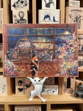 Cotton Lion Cat Art Postcard D
