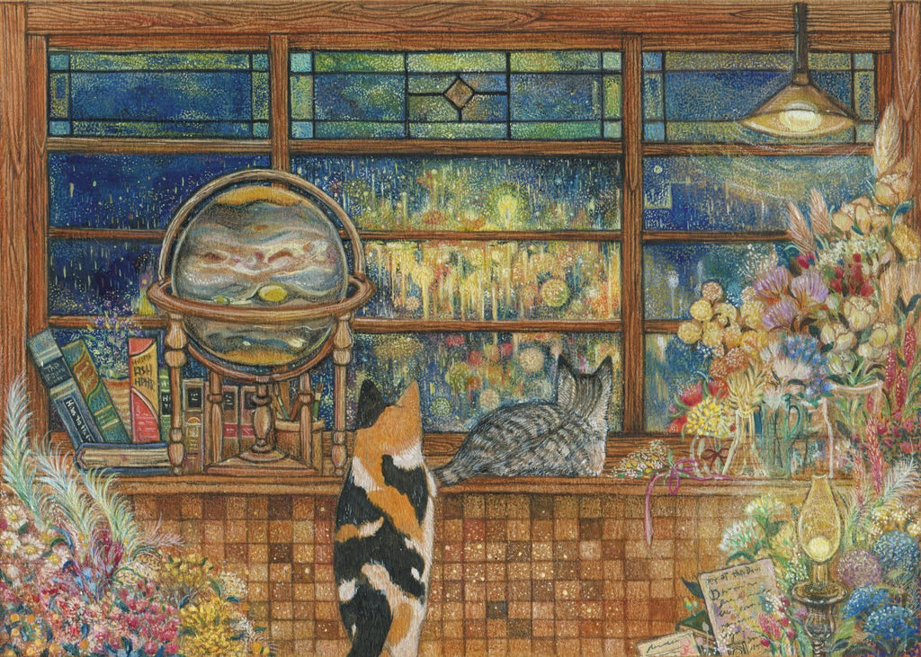 Cotton Lion Cat Art Postcard D