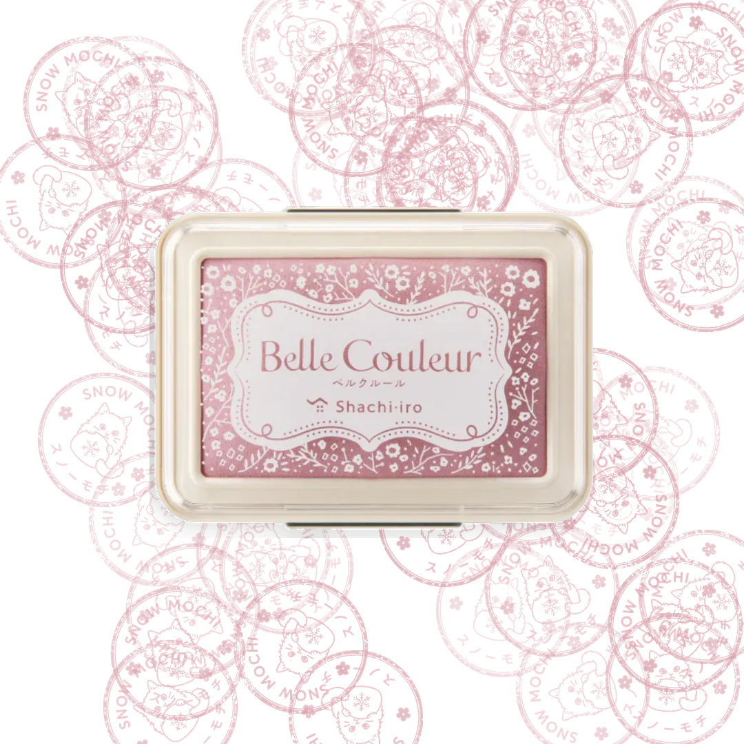 Shachihata Belle Couleur Pigment Ink Pad | Stamp Pad- 8 Assorted Colours
