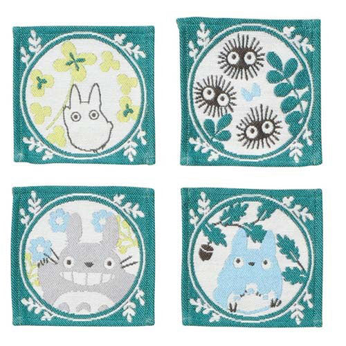 My Neighbor Totoro Woven Gobelin Coaster Set C | Studio Ghibli