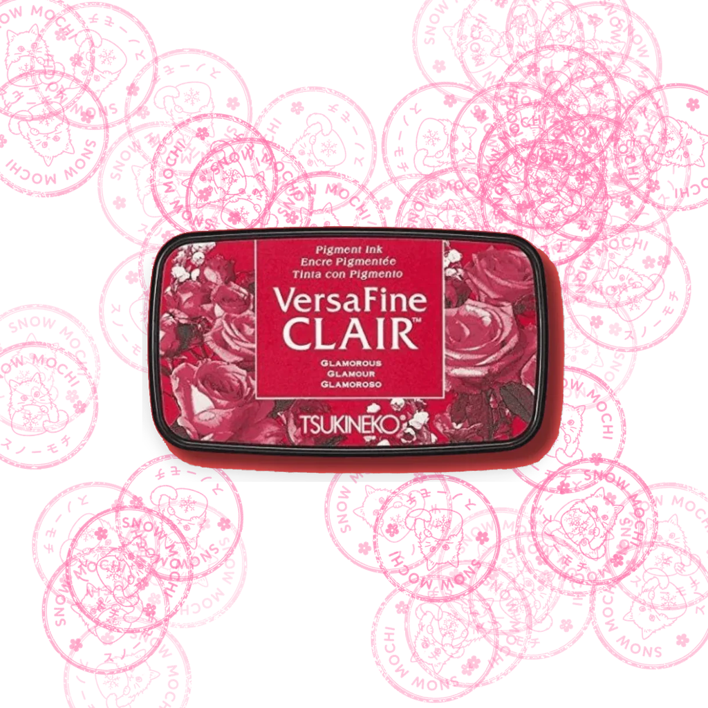 Tsukineko Versafine Clair Pigment Ink Pad | Stamp Pad - Red & Burgundy Tones