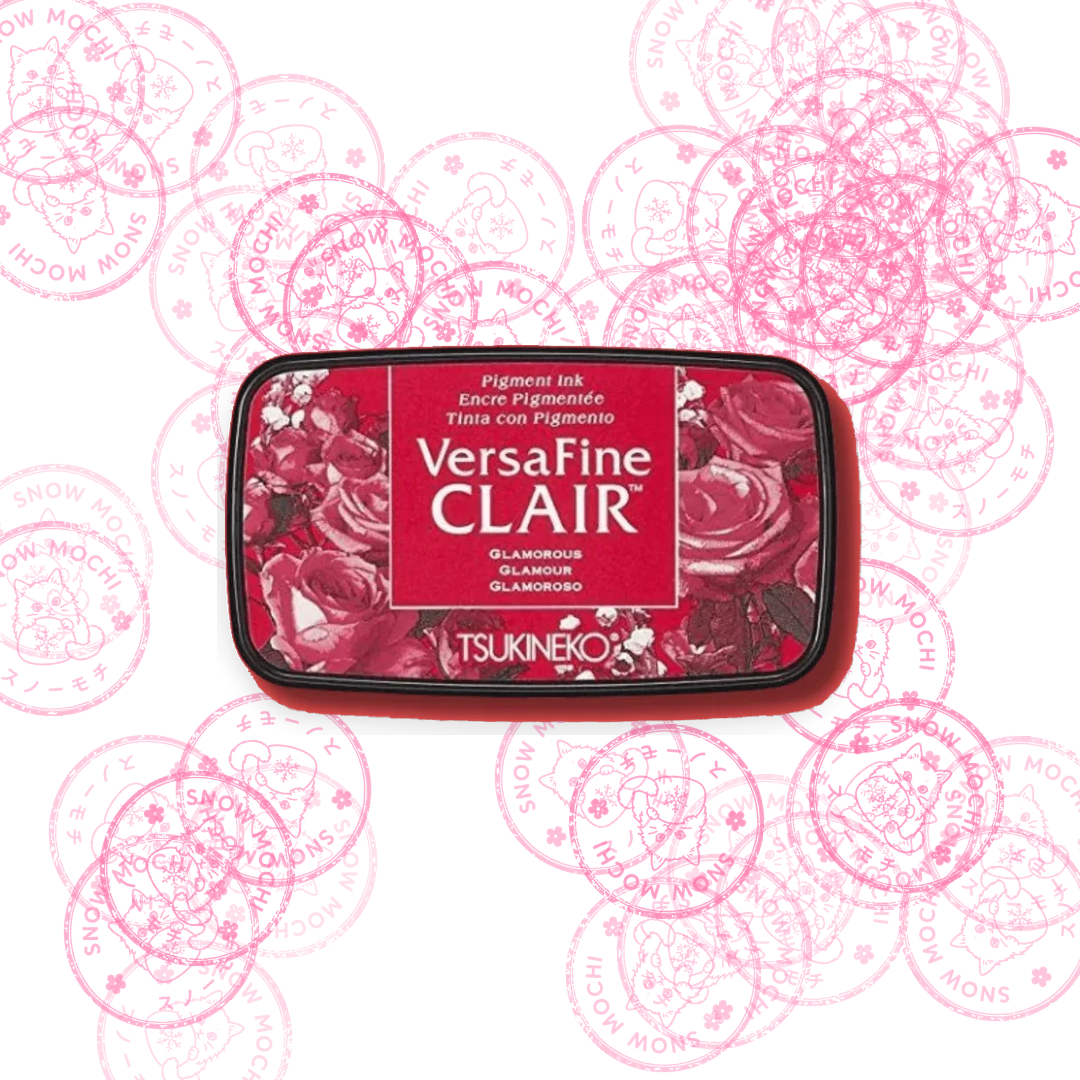 Tsukineko Versafine Clair Pigment Ink Pad | Stamp Pad - Red & Burgundy Tones