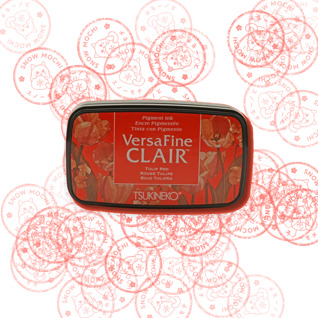 Tsukineko Versafine Clair Pigment Ink Pad | Stamp Pad - Red & Burgundy Tones