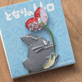 My Neighbor Totoro - Totoro Flower Metal Brooch/ Pin Badge GB01a | Studio Ghibli