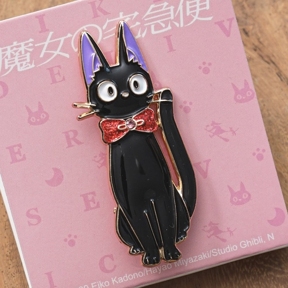 Kiki’s Delivery Service Jiji Metal Brooch/ Pin Badge GB07a | Studio Ghibli