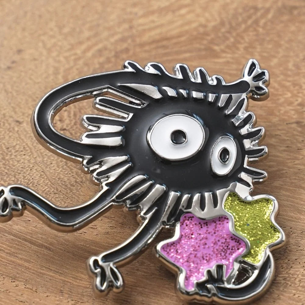 Spirited Away Soot Sprites Metal Brooch/ Pin Badge GB10a | Studio Ghibli