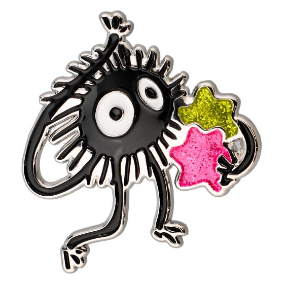 Spirited Away Soot Sprites Metal Brooch/ Pin Badge GB10a | Studio Ghibli