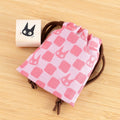 Kiki's Delivery Service Stamp with Drawstring Bag – Jiji Ichimatsu Pattern | Studio Ghibli